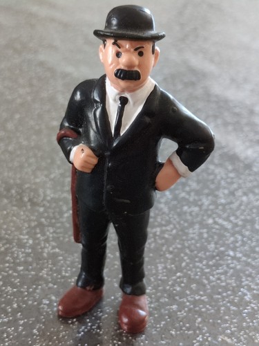 Figurine dupond costume noir - figurine,