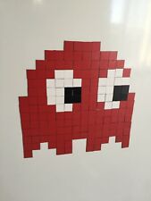 PIXEL ART AIMANT REFRIGERATEUR FRIGO PAC MAN PAC-MAN FANTOME ROUGE SHADOW  
