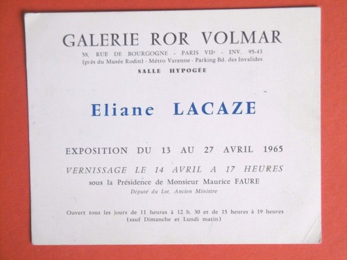 Eliane lacaze carton - lacaze,