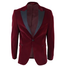Hommes Velours Bordeaux