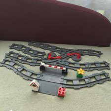 Lego Duplo 10506 - Les Rails Du Train - Complet - Aiguillage - Passage à niveau
