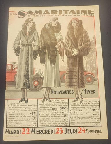 Catalogue samaritaine vers - la,
