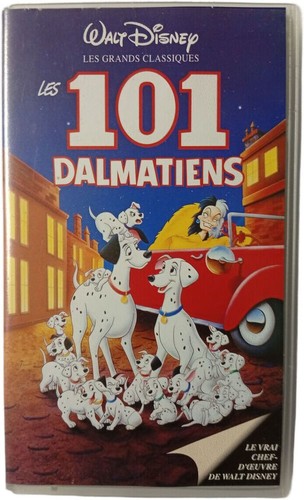 Vhs les 101 dalmatiens - vhs,