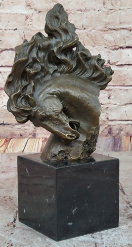 Sculpture cheval bronze - de, en