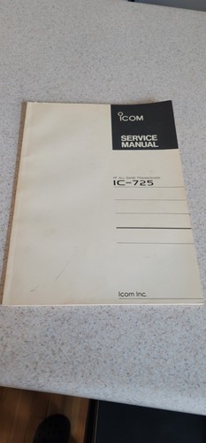 Icom 725 service manual - service,