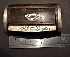 Tabatière bois et métal La