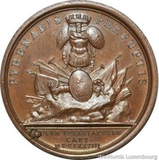 R9329 Rare Medal Spain Louis XIV Capture Puigcerda Pyrénées 1678 UNC >Make offer