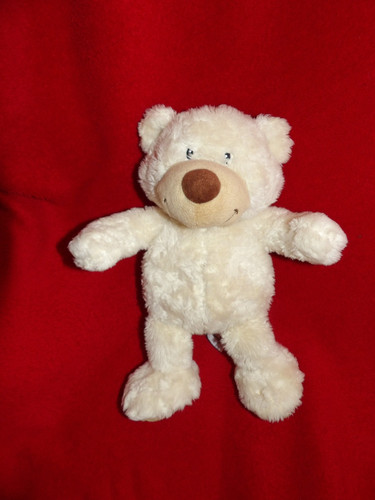Doudou peluche ours - peluche, begie