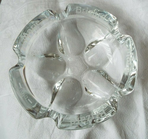 Cendrier vide poche - cendrier, cristal
