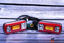 Feux Arrière LED Néon Pour Remorque De Bateau Étanches + Câble De 5M 13 Broches