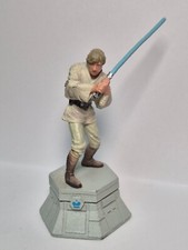 Figurine Plomb Jeu d'échec Star Wars Altaya 2010 Luke Skywalker Roi Blanc 9cm