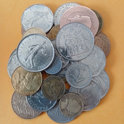 Lot pièces de monnaie - de, 25