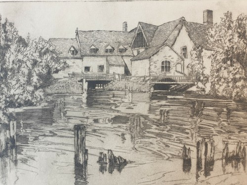Gravure orig freda marston - gravure,