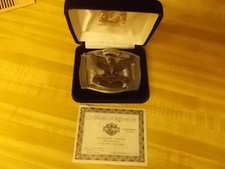  NEW OLD STOCK HARLEY DAVIDSON PEWTER BELT BUCKLE