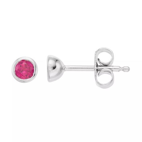 5mm rond simulé rubis - 3.5mm,