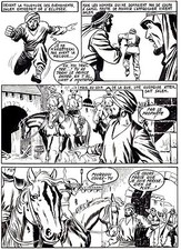 PRINCE AHMED SUBLISSIME PLANCHE ORIGINALE VENGEUR ARTIMA ANNEES 1950 PAGE 2