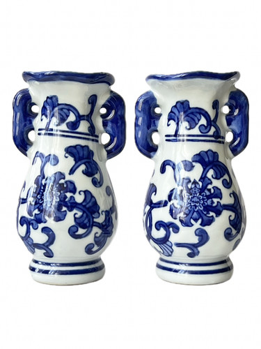 Paire vases porcelaine - paire,