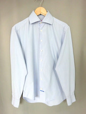 Chemise homme "nodus" coupe ajusté à carreaux bleu Taille M FR40 US/UK15.5