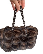 Sac main vintage fourrure - sac,