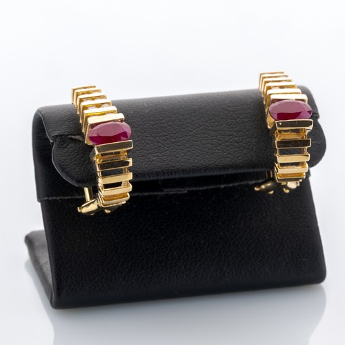 585 gold earrings with - , 1.50ct