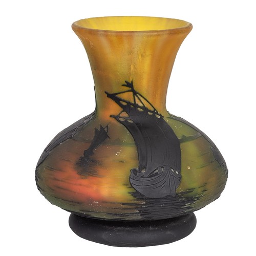 Daum nancy cameo glass vase - daum,