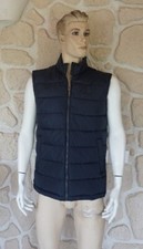 Doudoune sans manche bleu