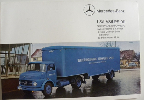 Brochure camion mercedes benz - camion, mercedes-benz