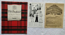 OLD ENGLAND~CATALOGUE