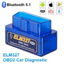 Lecteur Code OBD2 Diagnostic Compatible Android IOS ELM327 Interface Bluetooth