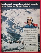 Publicité de presse: Ski à LES MENUIRES - Montres TIMEX Electric  Décembre 1970