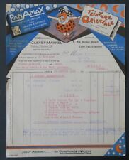 Facture LYON 1931 Teinture orientale PANAMAX Clayet Marrel savon illustrée 78