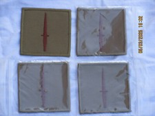 Insigne Dague Des Royal Marines Commandos, Khaki, 70X70Mm, British Army, 4X