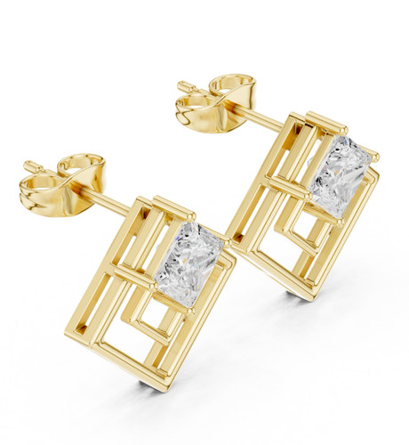 Boucles oreilles clous halo - boucles, d'oreilles
