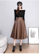 Jupe Long Cuir Synthetique