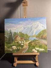 Maison au Bord de la Rivière avec Moutons