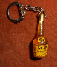Porte-clés Vintage -- Superbe Liqueur IZARRA Jaune Pays Basque