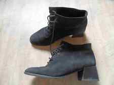 Bottes à lacets en daim ARCHE chic à talon noir taille 39 TOP KD417