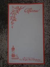 Menu Triple sec DUBOIS no