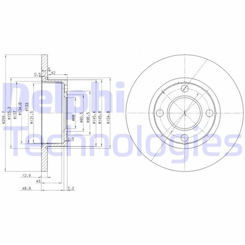 Disques frein avant - disques,
