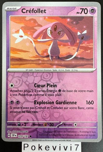 Carte pokemon crefollet - carte,