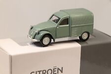 Norev 1/64 - Citroën 2CV Fourgonnette - Gris/Vert  (Norev 3 inches)