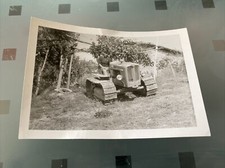 Ancien Photo Engin Tracteur A Chenilles Fiat Agricole