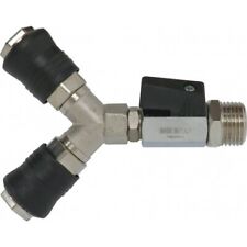 Kit de sortie de cuve 1/4"-1/2'' avec double sortie rapide femelle et vanne 1/4 