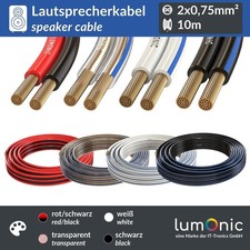 10m Câbles de haut-parleurs