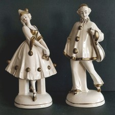 STATUETTES PIERROT ET CLOMBINE
