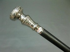 Canne vintage antique classique canne de marche faite à la main en laiton...