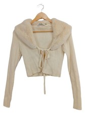 Zara Gilet Femme Beige Col