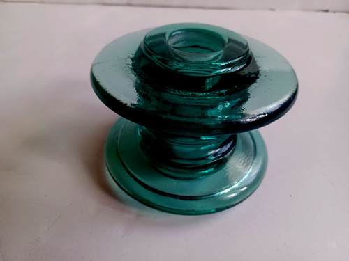 Ancien isolateur verre - ancien, en