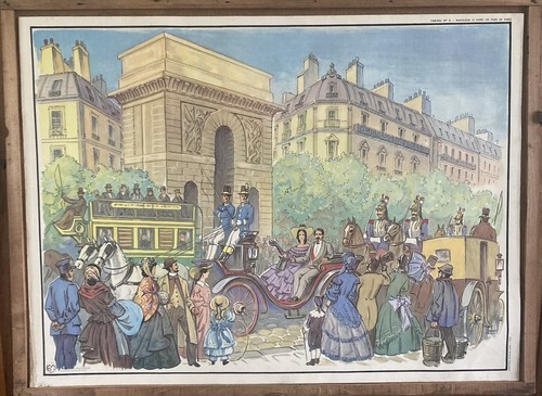 Grande affiche scolaire 1950