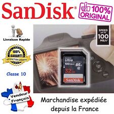 SANDISK Carte Mémoire SD SDHC 32 Go - Gamme Ultra Lite 100 Mo/s UHS-I Classe 10